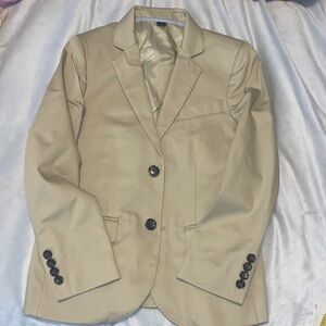 Crewcuts j crew tan khaki Beige ludlow Blazer jacket size 8 NWT chino